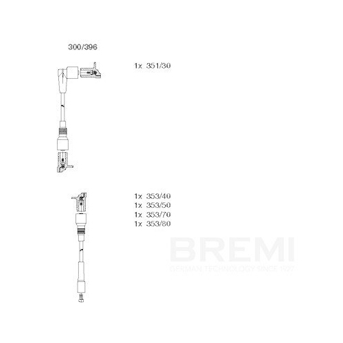 BREMI Z&uuml;ndleitungssatz 300/396