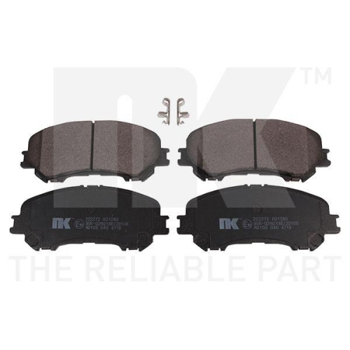 NK Bremsbelagsatz, Scheibenbremse 222272