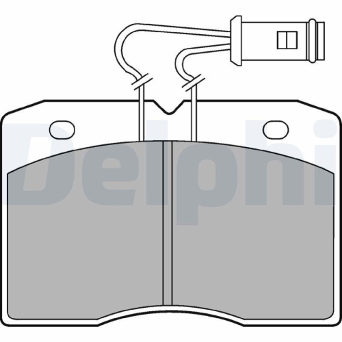 DELPHI Bremsbelagsatz, Scheibenbremse LP580
