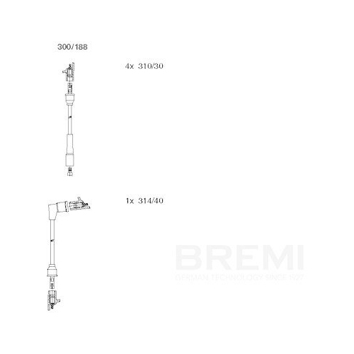 BREMI Z&uuml;ndleitungssatz 300/188