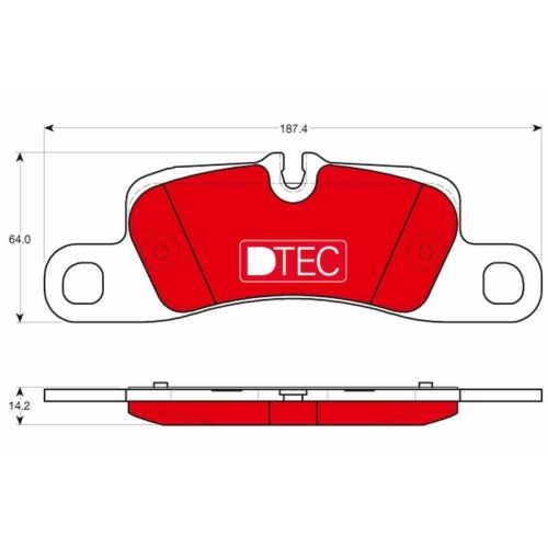 TRW Bremsbelagsatz, Scheibenbremse DTEC COTEC GDB1839DTE