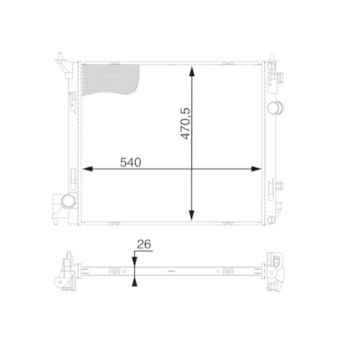 MAHLE K&uuml;hler, Motork&uuml;hlung BEHR CR 1596 000S