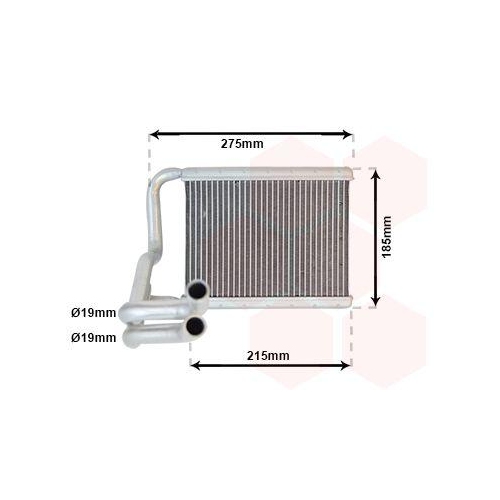VAN WEZEL W&auml;rmetauscher, Innenraumheizung 82006213