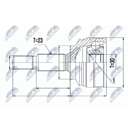 NTY Gelenksatz, Antriebswelle NPZ-RE-053