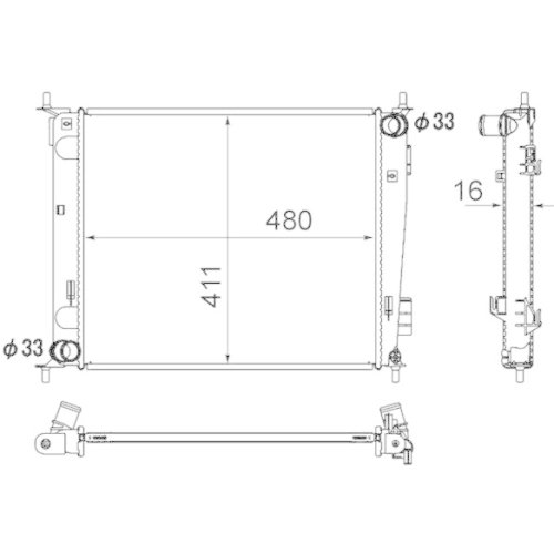 MAHLE K&uuml;hler, Motork&uuml;hlung BEHR CR 1889 000S