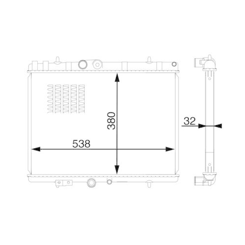 MAHLE K&uuml;hler, Motork&uuml;hlung BEHR CR 1597 000S