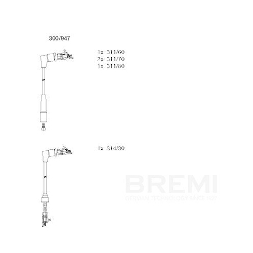 BREMI Z&uuml;ndleitungssatz 300/947