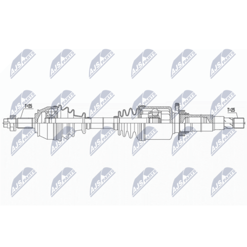 NTY Antriebswelle NPW-FT-067