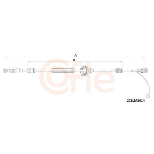 COFLE Seilzug, Schaltgetriebe 92.2CB.ME014