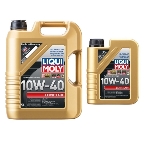 Motor&ouml;l LIQUI MOLY 1310+1317 Leichtlauf 10W-40 Motoren&ouml;l Motor &Ouml;l 6 Liter