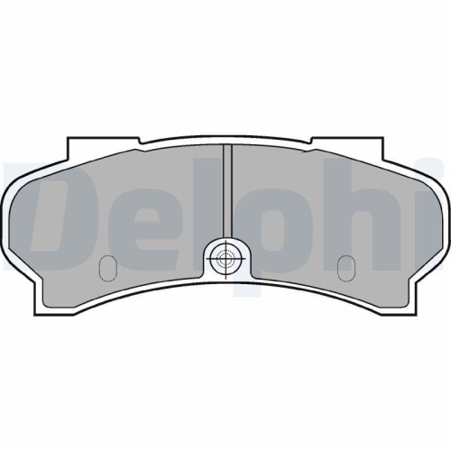 DELPHI Bremsbelagsatz, Scheibenbremse LP589