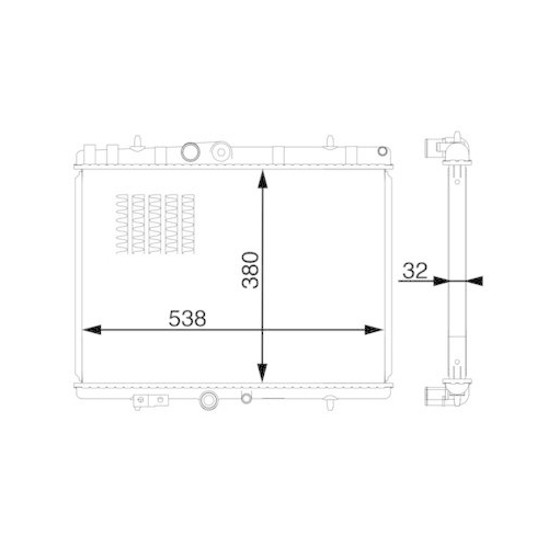 MAHLE K&uuml;hler, Motork&uuml;hlung BEHR CR 1598 000S