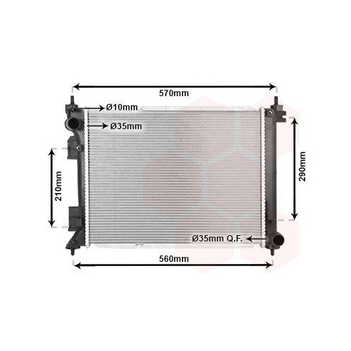VAN WEZEL K&uuml;hler, Motork&uuml;hlung