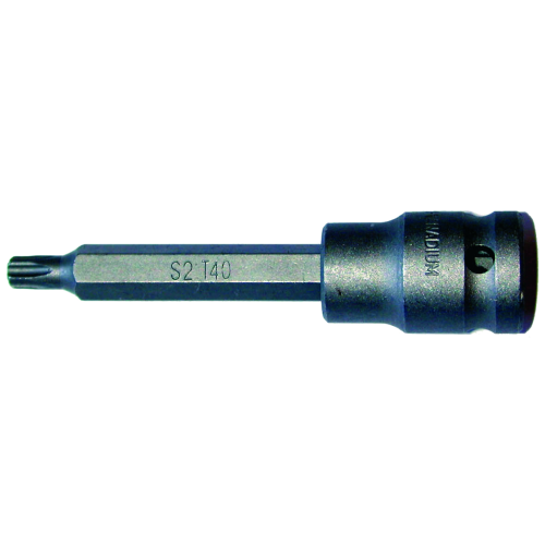 IMPACT-Schraubendreheinsatz, 1/2 Zoll T-Profil, T40 x 100 mm SW Stahl 05354L