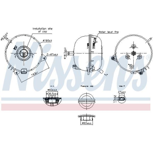 NISSENS Ausgleichsbeh&auml;lter, K&uuml;hlmittel ** FIRST FIT ** 996313