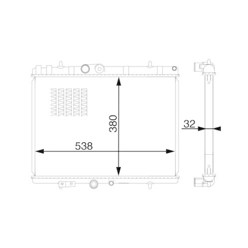 MAHLE K&uuml;hler, Motork&uuml;hlung BEHR CR 1599 000S