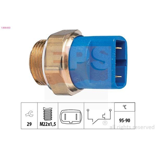 EPS Temperaturschalter, Kühlerlüfter Made in Italy - OE Equivalent