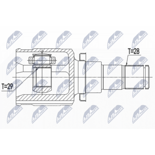 NTY Gelenksatz, Antriebswelle NPW-SU-038