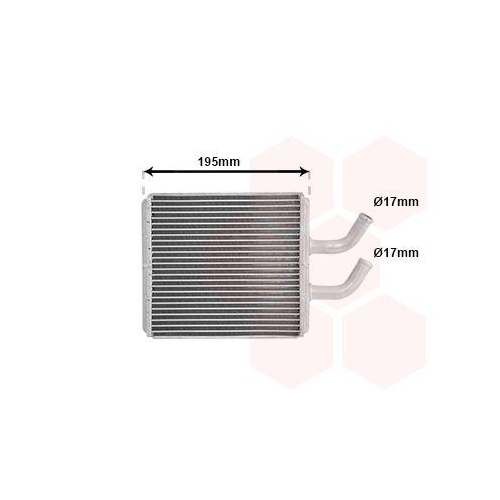 VAN WEZEL W&auml;rmetauscher, Innenraumheizung 83006044