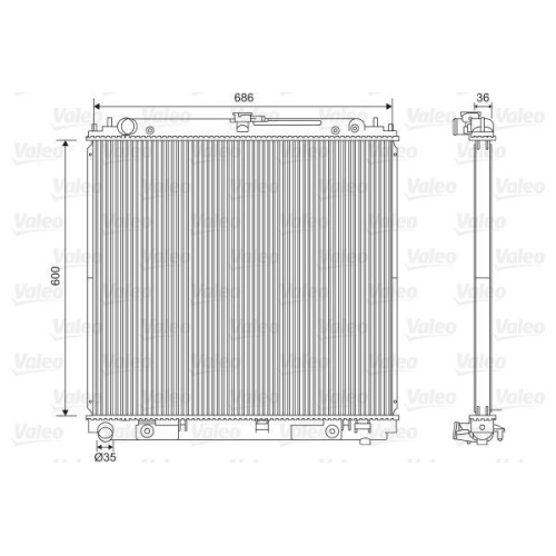 VALEO K&uuml;hler, Motork&uuml;hlung 701610