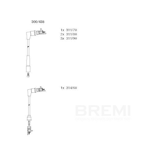 BREMI Z&uuml;ndleitungssatz 300/438