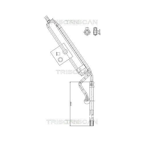 TRISCAN Hydraulikschlauch, Lenkung 8516 11022