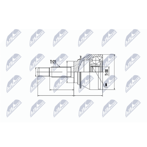 NTY Gelenksatz, Antriebswelle NPZ-RE-045
