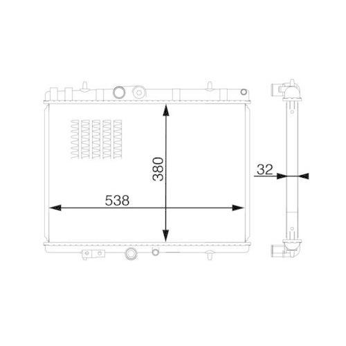 MAHLE K&uuml;hler, Motork&uuml;hlung BEHR CR 1600 000S