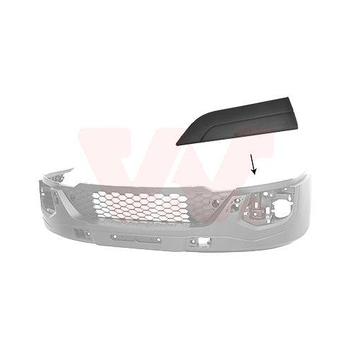 VAN WEZEL Zier-/Schutzleiste, Sto&szlig;f&auml;nger 2817581