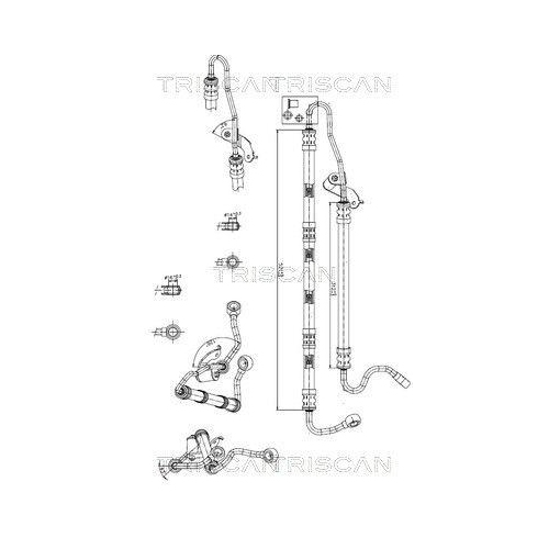 TRISCAN Hydraulikschlauch, Lenkung 8516 11026