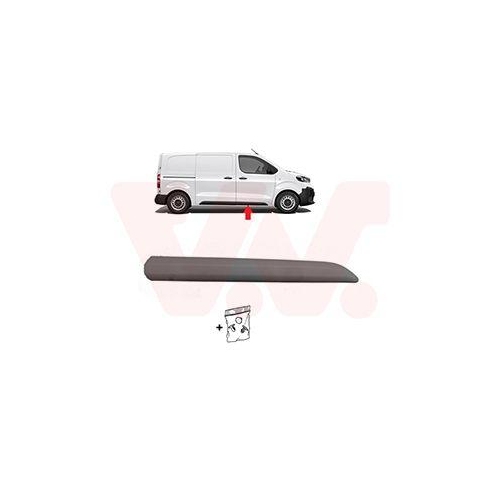 VAN WEZEL Zier-/Schutzleiste, T&uuml;r ** Equipart ** 0944404