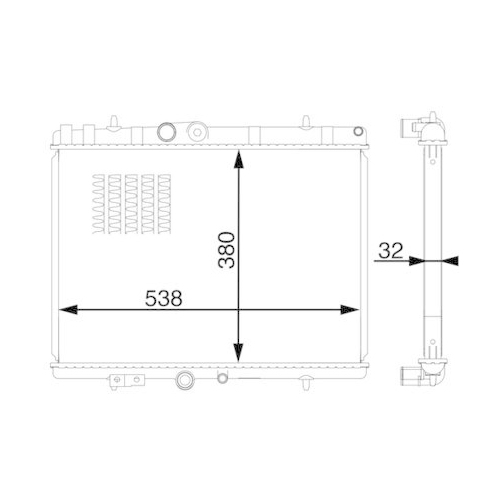 MAHLE K&uuml;hler, Motork&uuml;hlung BEHR CR 1601 000S
