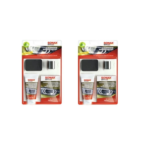 2x SONAX Scheinwerfer AufbereitungsSet PE-Tube/Doppelkammerbeutel 75 ml