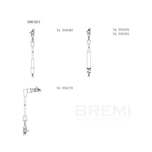 BREMI Z&uuml;ndleitungssatz 300/521