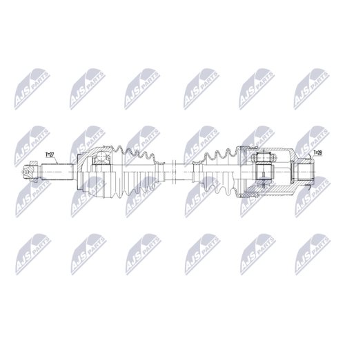 NTY Antriebswelle NPW-KA-406