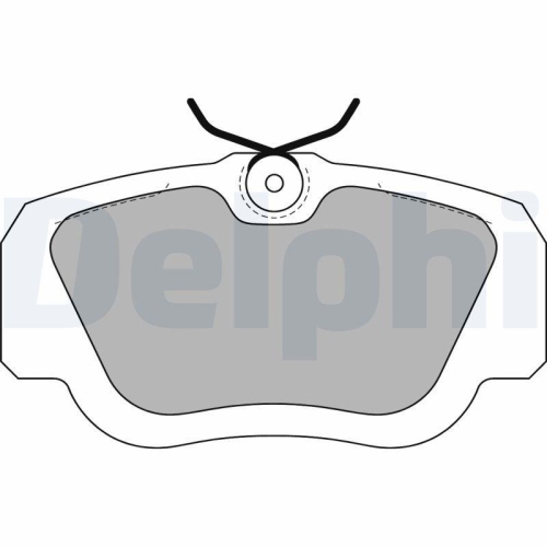 DELPHI Bremsbelagsatz, Scheibenbremse LP597