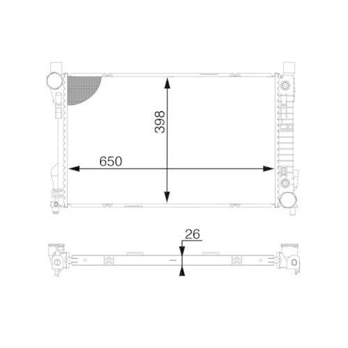 MAHLE K&uuml;hler, Motork&uuml;hlung BEHR CR 1603 000S