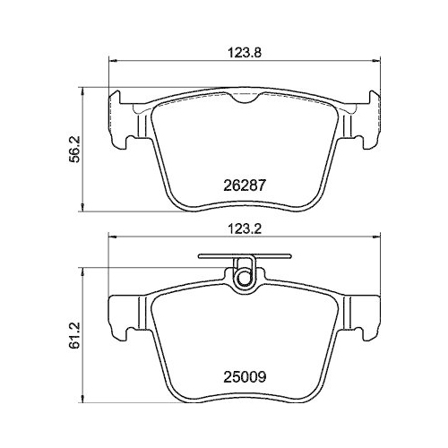 DON Bremsbelagsatz, Scheibenbremse PCP2244