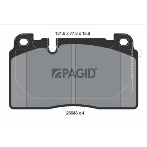 PAGID Bremsbelagsatz, Scheibenbremse T2213N