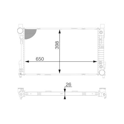 MAHLE K&uuml;hler, Motork&uuml;hlung BEHR CR 1604 000S