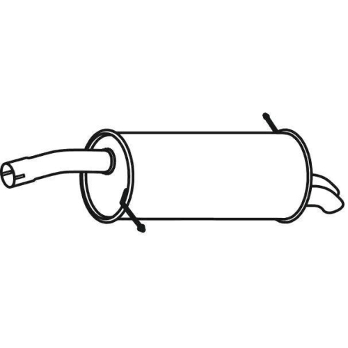 VEGAZ GmbH Endschalld&auml;mpfer nicht f&uuml;r Ausstattungsvar. Sport FS-678