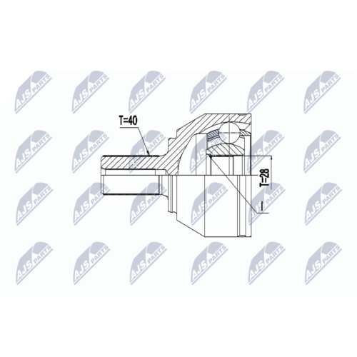 NTY Gelenksatz, Antriebswelle NPZ-VV-024