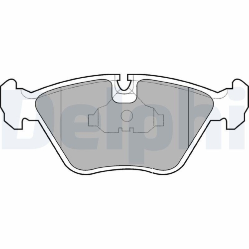 DELPHI Bremsbelagsatz, Scheibenbremse LP602