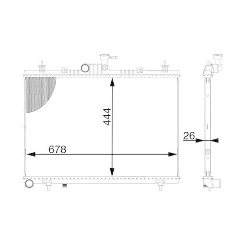 MAHLE K&uuml;hler, Motork&uuml;hlung BEHR CR 1605 000S