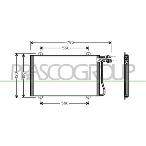 PRASCO Kondensator, Klimaanlage PrascoSelection ME915C001