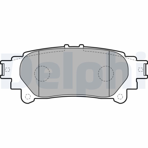 DELPHI Bremsbelagsatz, Scheibenbremse LP2196