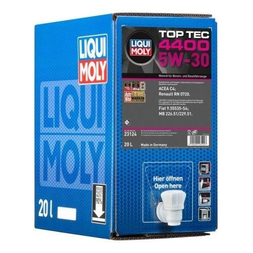Liqui Moly Motoröl Top Tec 4400, 5W-30, 20-Liter Bag in Box 23124 - ACEA C4