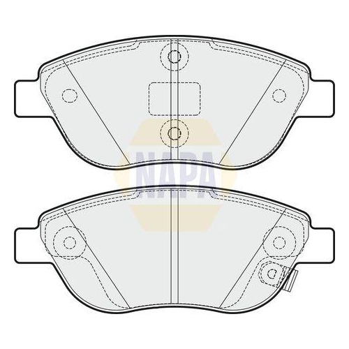 NAPA Bremsbelagsatz, Scheibenbremse NAPA NBP1343