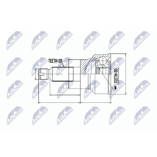 NTY Gelenksatz, Antriebswelle NPZ-SU-020