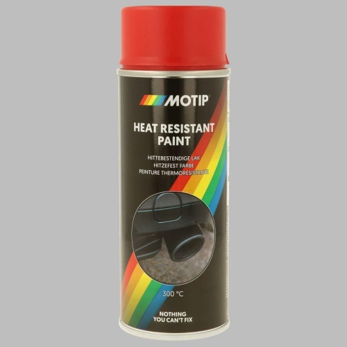 Spr&uuml;hlack Spray Hitzefest rot 400ml Motor Schalld&auml;mpfer MOTIP 04040